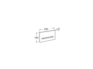 Clapeta actionare roca pl 5 crom a890099001 Thumbnail 2