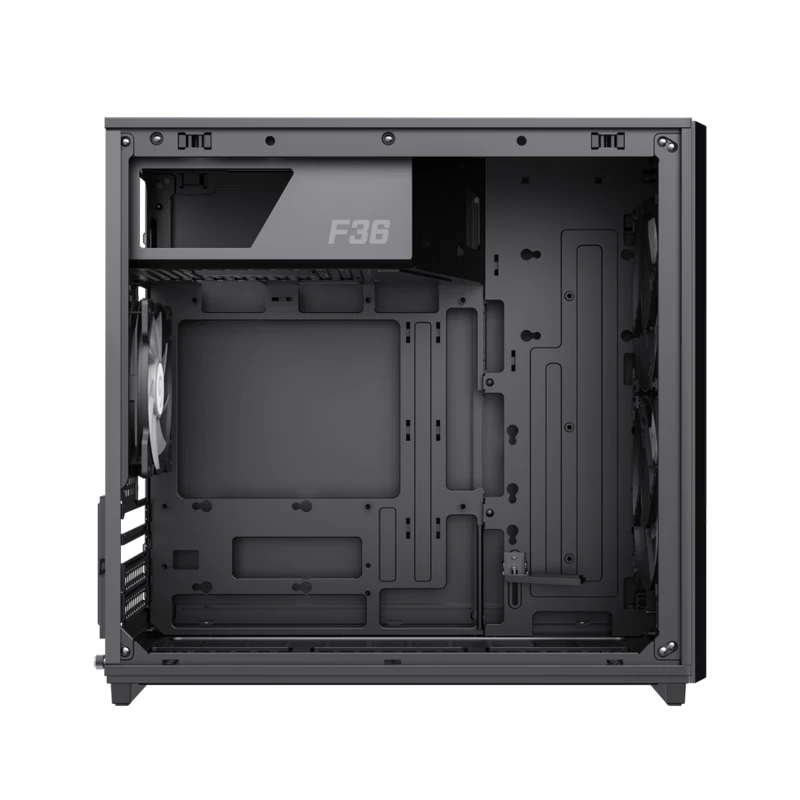 Компьютерный корпус gamemax f36 bk, mini-tower, без блока питания, чёрный 5