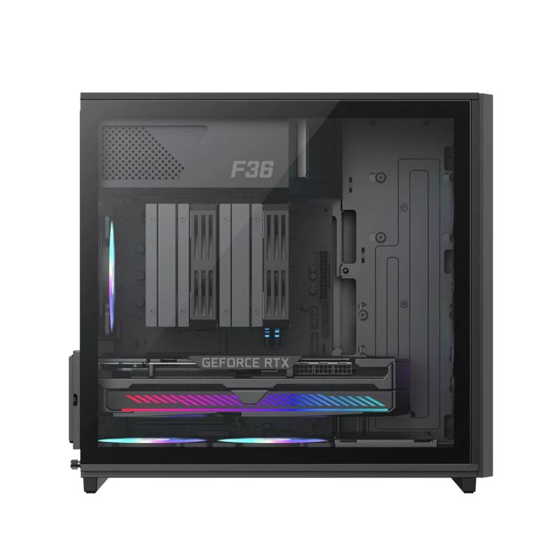 Компьютерный корпус gamemax f36 bk, mini-tower, без блока питания, чёрный 3