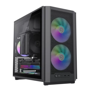 Компьютерный корпус Gamemax F36 BK, Mini-Tower, Без блока питания, Чёрный