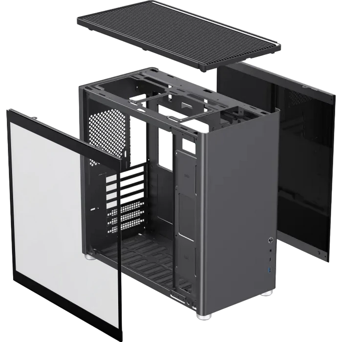 Компьютерный корпус gamemax spark pro bk, desktop, без блока питания, чёрный 5