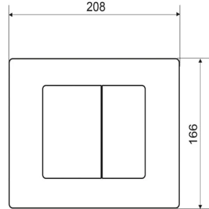 Clapeta actionare wirquin square black mat (55722890) Thumbnail 3