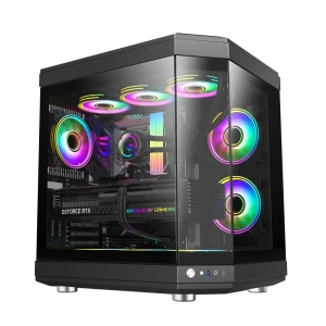 Компьютерный корпус gamemax hype, midi-tower, без блока питания, чёрный