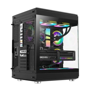 Carcasă pc gamemax hype, midi-tower, fără psu, negru Thumbnail 5