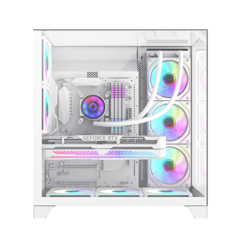 Компьютерный корпус gamemax infinity plus, midi-tower, без блока питания, белый 4
