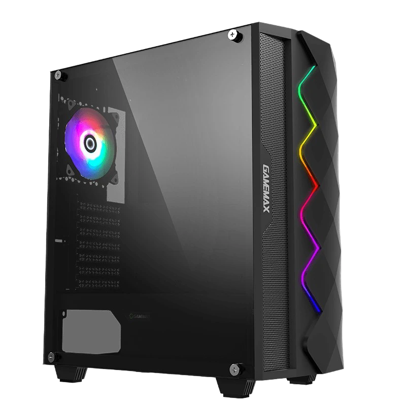 Carcasă pc gamemax diamond coc, midi-tower, fără psu, negru 16