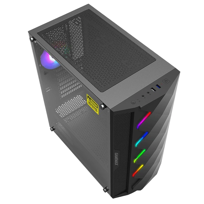 Carcasă pc gamemax diamond coc, midi-tower, fără psu, negru 19