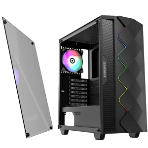 Carcasă pc gamemax diamond coc, midi-tower, fără psu, negru Thumbnail 14