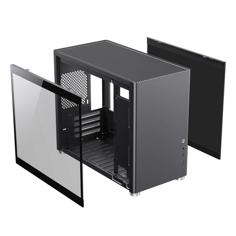 Компьютерный корпус gamemax spark, mini-tower, без блока питания, чёрный 5