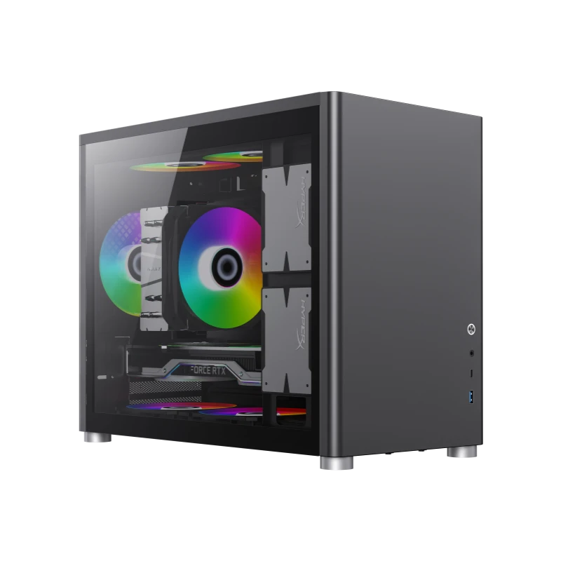 Компьютерный корпус gamemax spark, mini-tower, без блока питания, чёрный 8