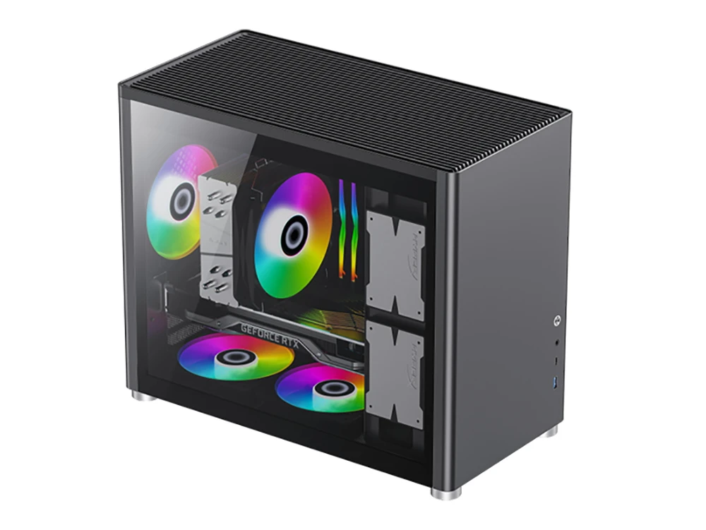 Компьютерный корпус gamemax spark, mini-tower, без блока питания, чёрный 15