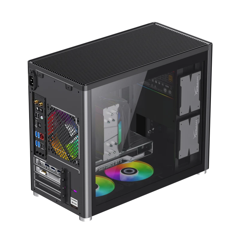 Компьютерный корпус gamemax spark, mini-tower, без блока питания, чёрный 12