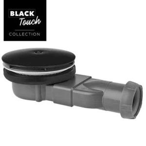 Sifon cadita dus wirquin h40 d90 slim+ black antimiros (30722859/30724967)