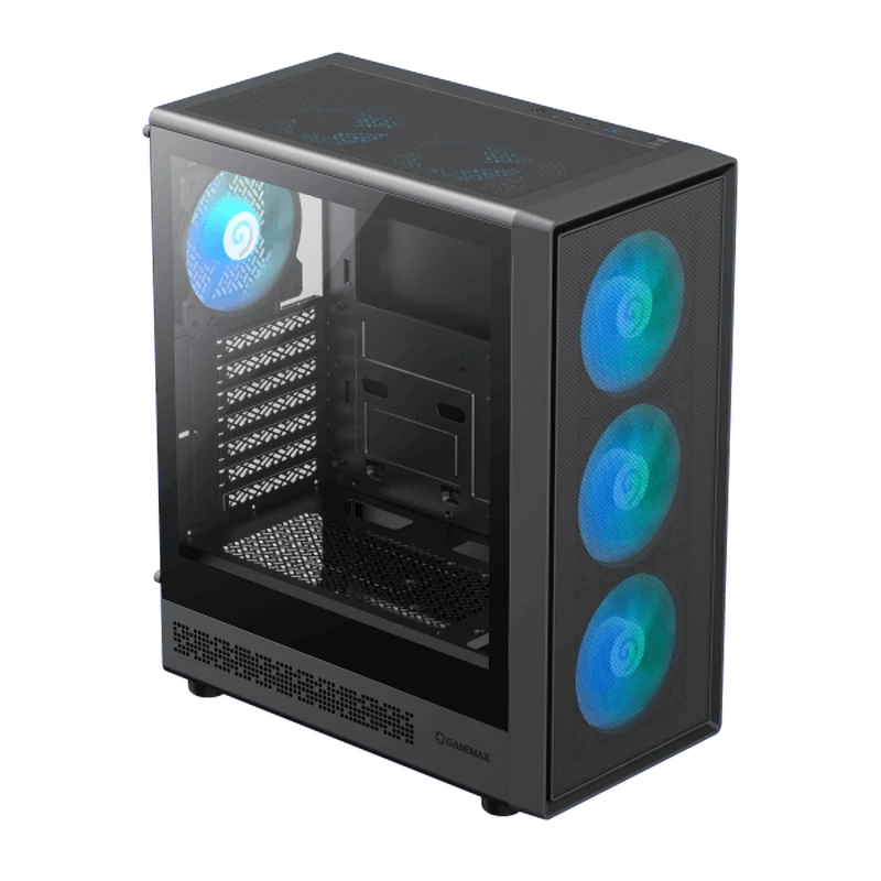 Компьютерный корпус gamemax storm 2 ab, midi-tower, без блока питания, чёрный 2