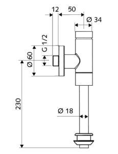 Robinet spalare pisoar schell temporizare (024760699) Thumbnail 2