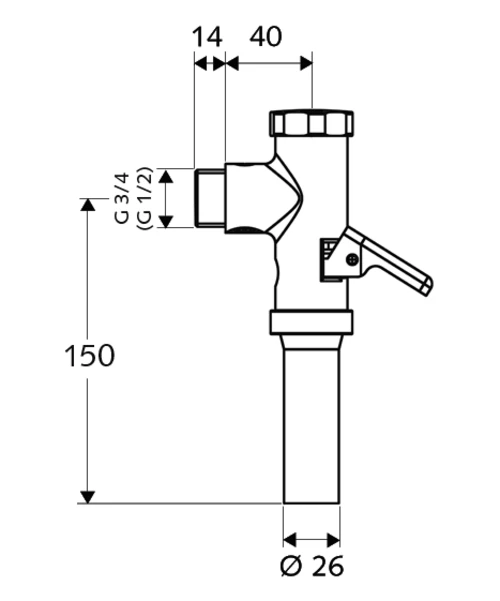 Robinet spalare wc schell schellomat (022380699) 2