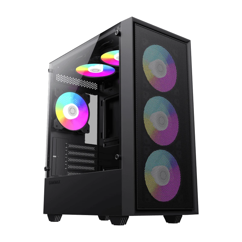 Carcasă pc gamemax storm, mini-tower, fără psu, negru 3