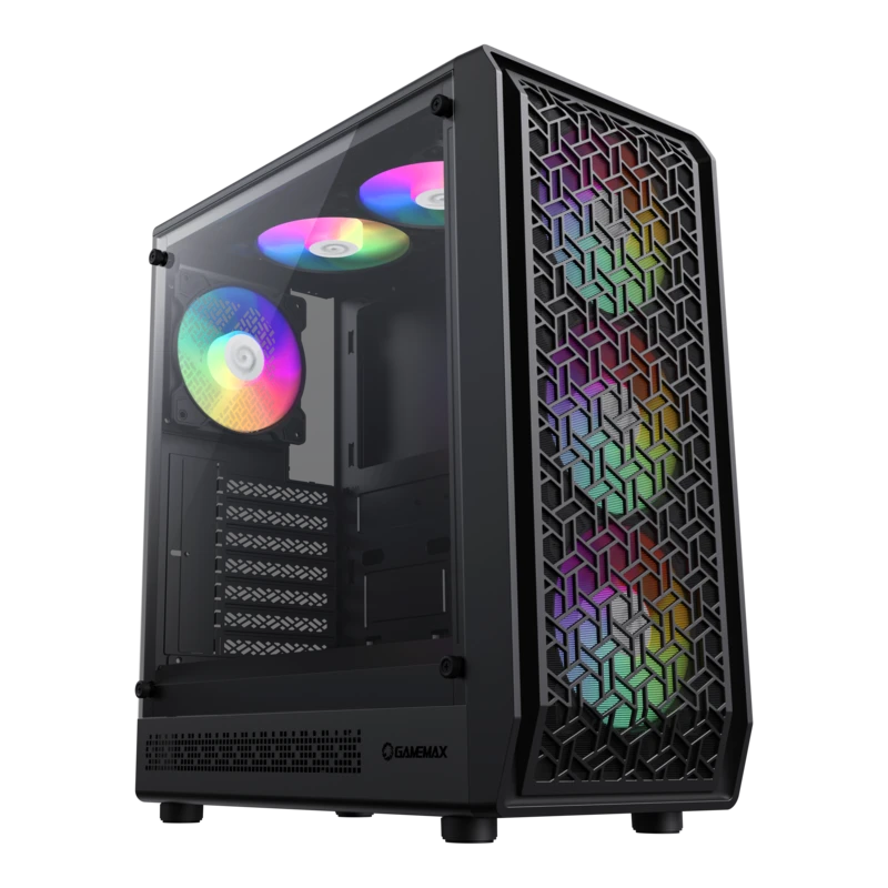 Компьютерный корпус gamemax forge ab, midi-tower, без блока питания, чёрный 15