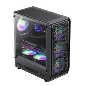 Компьютерный корпус gamemax forge ab, midi-tower, без блока питания, чёрный Thumbnail 5