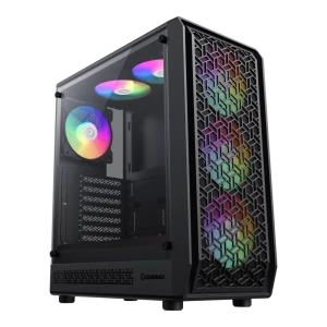 Компьютерный корпус Gamemax Forge AB, Midi-Tower, Без блока питания, Чёрный