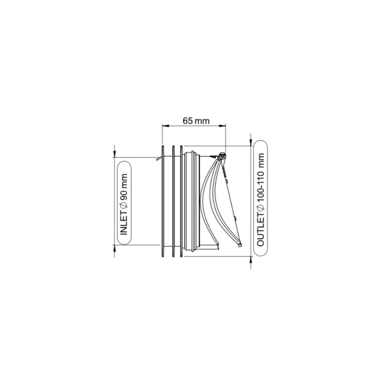 Clapeta sens pentru adaptor wc wirquin antirozatoare d100-110 70950174 2