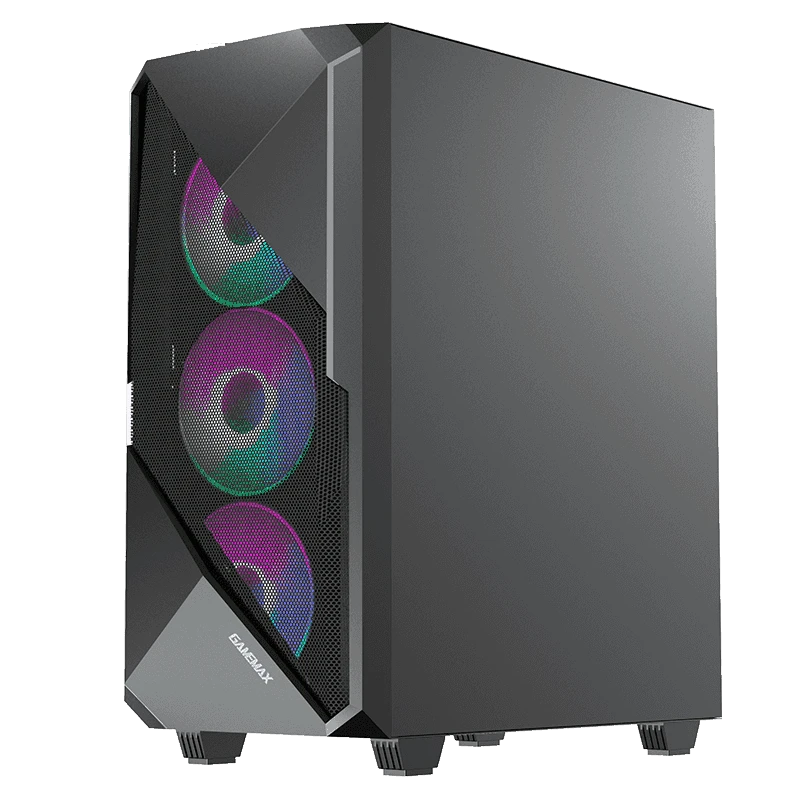 Carcasă pc gamemax revolt, midi-tower, fără psu, negru 3