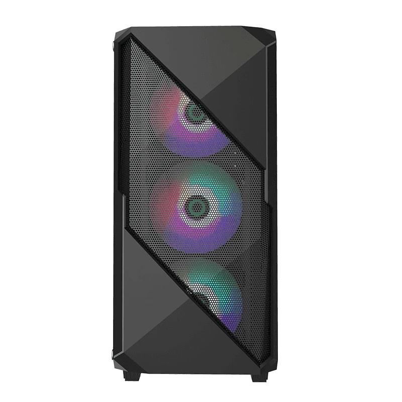 Carcasă pc gamemax revolt, midi-tower, fără psu, negru 6