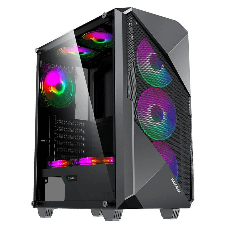Carcasă pc gamemax revolt, midi-tower, fără psu, negru 10