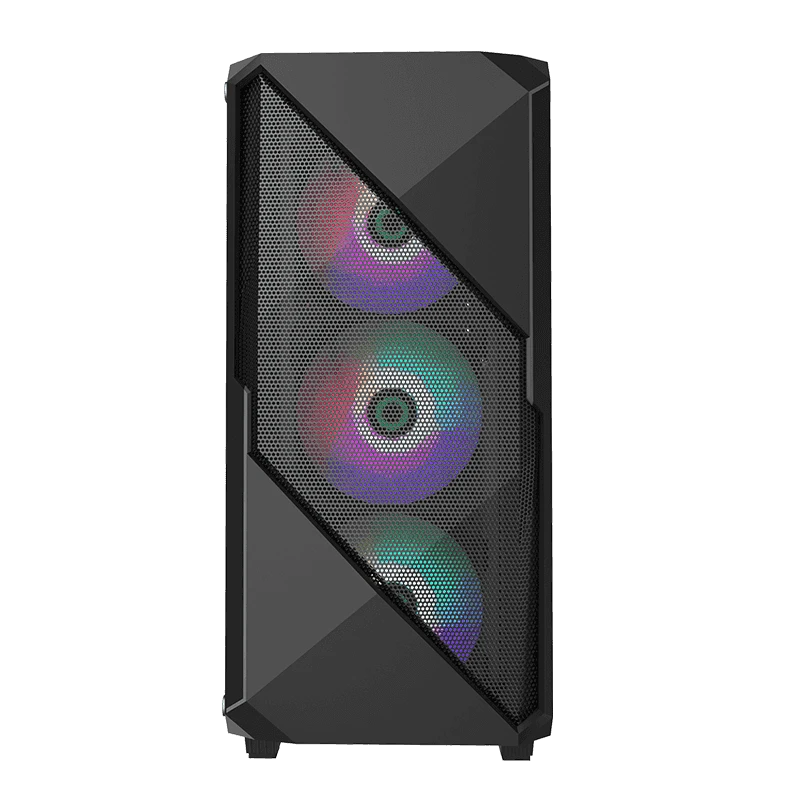 Carcasă pc gamemax revolt, midi-tower, fără psu, negru 5