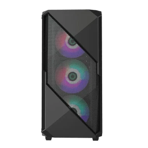 Carcasă pc gamemax revolt, midi-tower, fără psu, negru Thumbnail 6