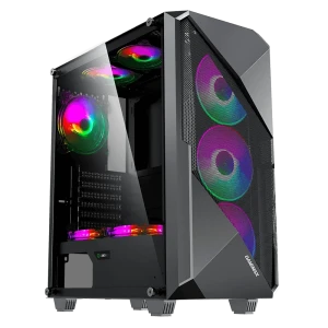 Carcasă pc gamemax revolt, midi-tower, fără psu, negru