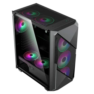 Carcasă pc gamemax revolt, midi-tower, fără psu, negru Thumbnail 9