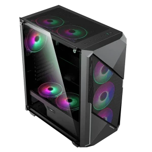 Carcasă pc gamemax revolt, midi-tower, fără psu, negru Thumbnail 13