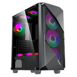Компьютерный корпус Gamemax Revolt, Midi-Tower, Без блока питания, Чёрный