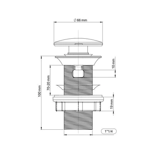 Scurgere quick-clack wirquin alb 1 1/4 lavoar 30950182 2