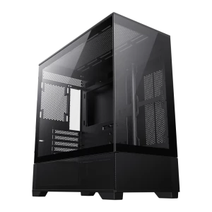 Компьютерный корпус Gamemax Vista M, Midi-Tower, Без блока питания, Чёрный