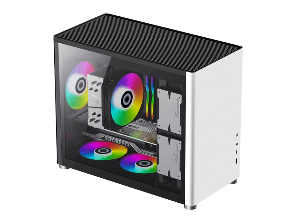 Carcasă pc gamemax spark, mini-tower, fără psu, alb 21