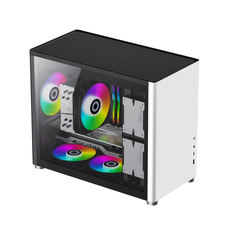 Carcasă pc gamemax spark, mini-tower, fără psu, alb 6
