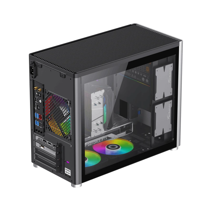 Carcasă pc gamemax spark, mini-tower, fără psu, alb 2