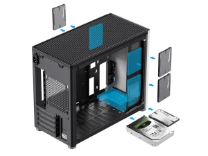 Carcasă pc gamemax spark, mini-tower, fără psu, alb Thumbnail 11