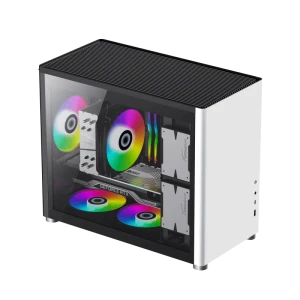 Carcasă pc gamemax spark, mini-tower, fără psu, alb Thumbnail 6