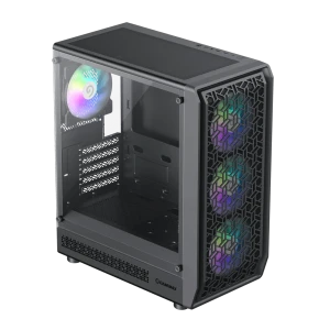 Carcasă pc gamemax forge mb, midi-tower, fără psu, negru Thumbnail 2