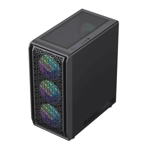 Carcasă pc gamemax forge mb, midi-tower, fără psu, negru Thumbnail 4