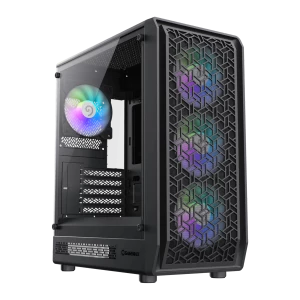 Компьютерный корпус Gamemax Forge MB, Midi-Tower, Без блока питания, Чёрный