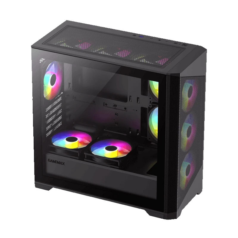 Компьютерный корпус gamemax destroyer mb, micro-atx, без блока питания, чёрный 5