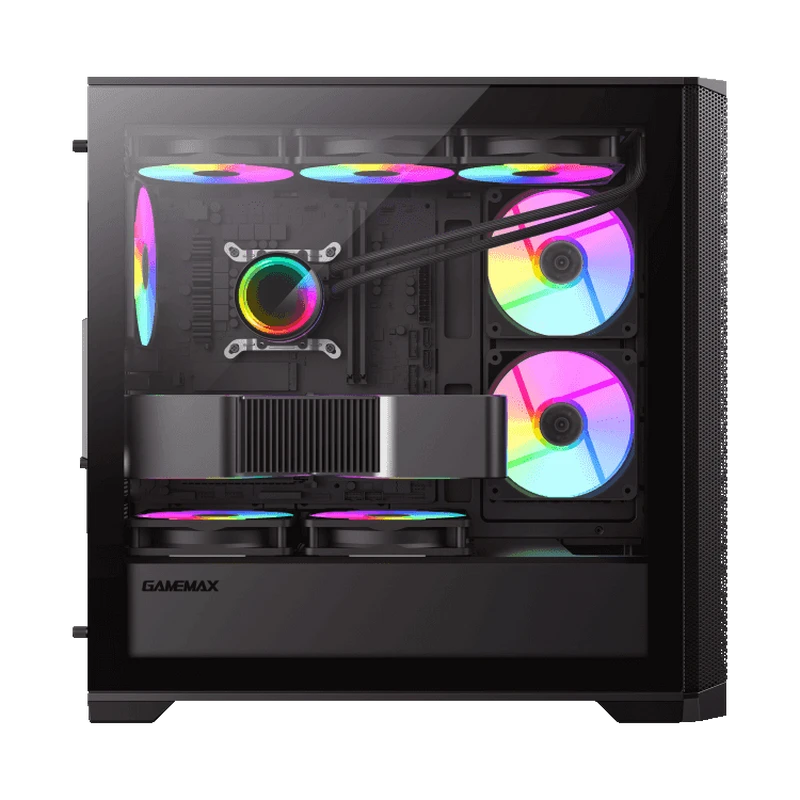 Компьютерный корпус gamemax destroyer mb, micro-atx, без блока питания, чёрный 6