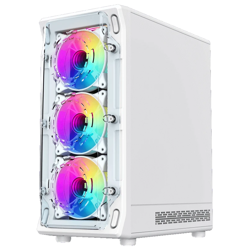 Компьютерный корпус gamemax starlight 2 aw, midi-tower, без блока питания, белый 4