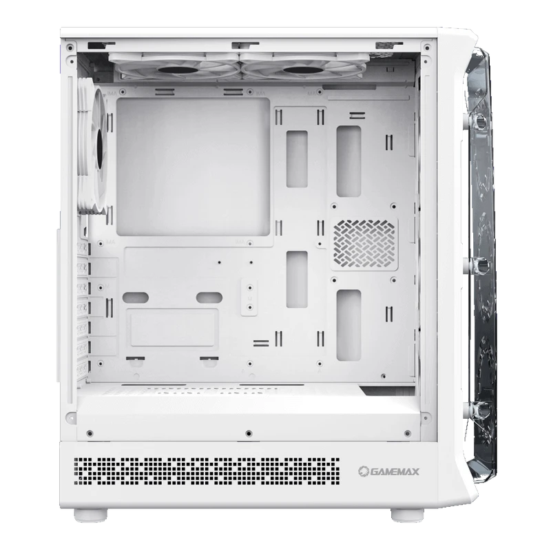 Компьютерный корпус gamemax starlight 2 aw, midi-tower, без блока питания, белый 9