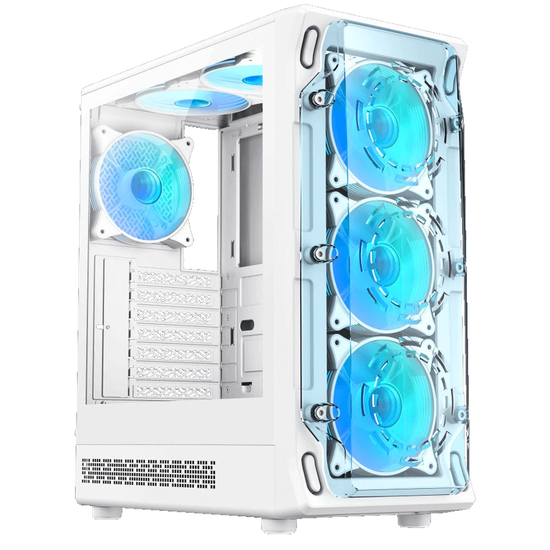 Компьютерный корпус gamemax starlight 2 aw, midi-tower, без блока питания, белый 7