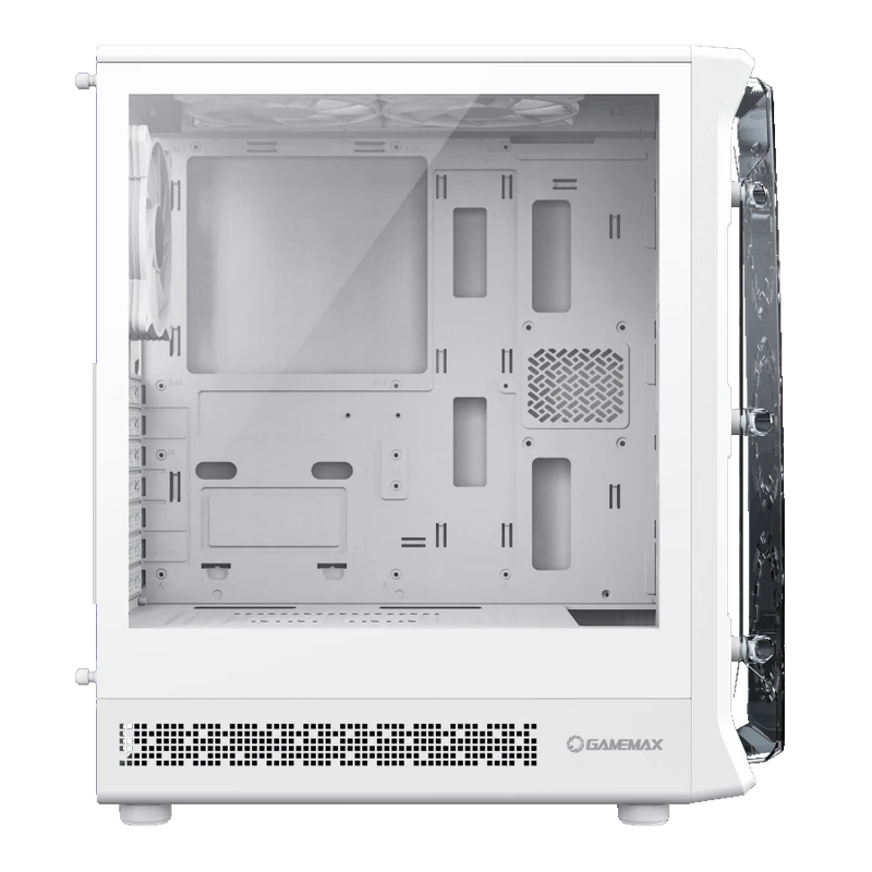 Компьютерный корпус gamemax starlight 2 aw, midi-tower, без блока питания, белый 5